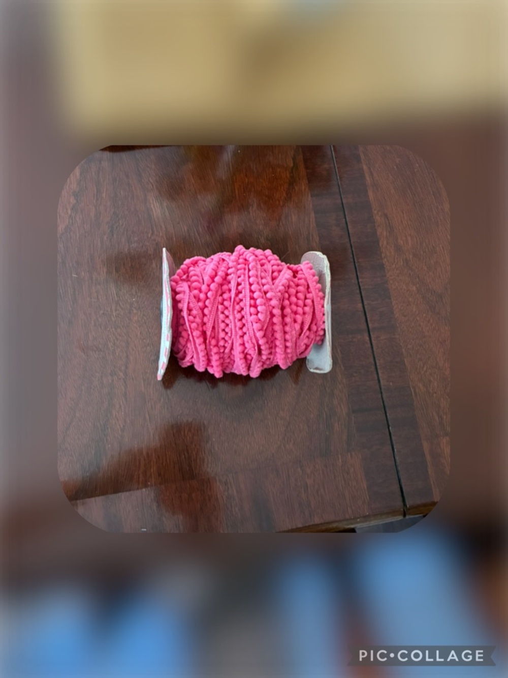 Pink Pom Pom Trim Ribbon - Versatile Crafting Accessory